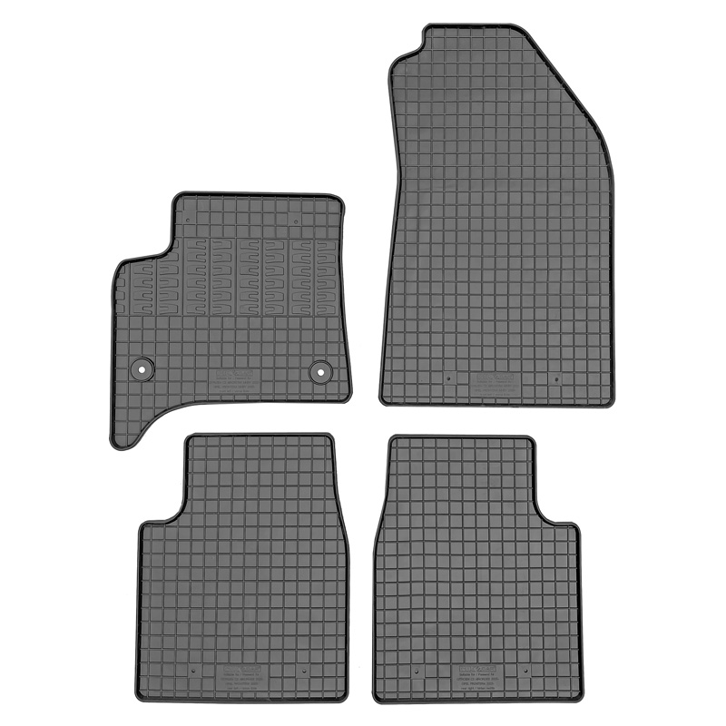 CIKCAR Set tapis de caoutchouc sur mesure pour Opel Frontera / Citroën C3 Aircross 2024- (MHEV) (4-pièces + points de fixage)