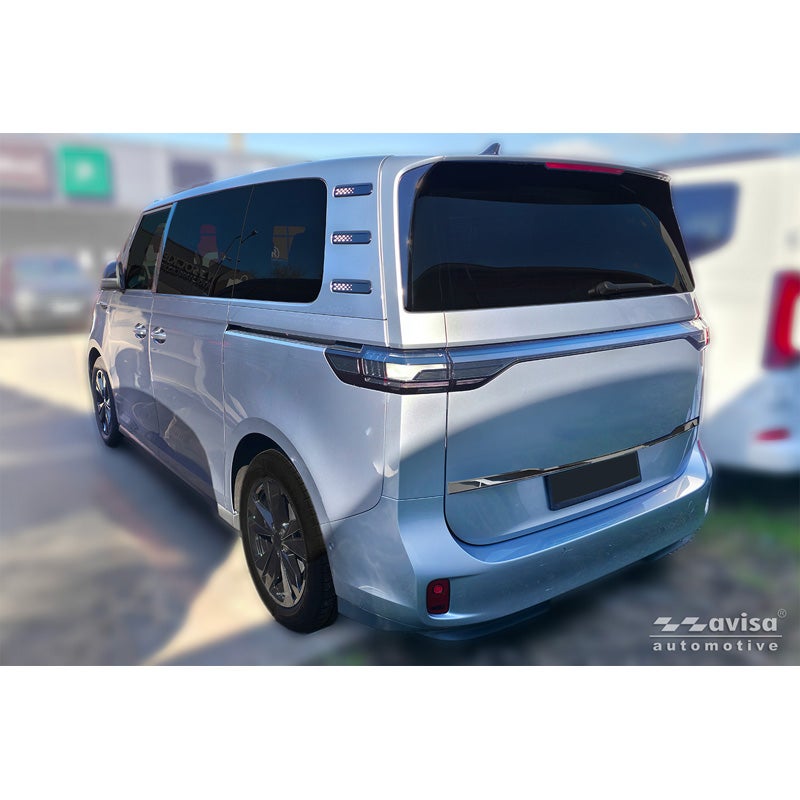 Avisa Moulure de hayon en Inox Noir Chrome sur mesure pour Volkswagen ID.Buzz 2022- (avec hayon)