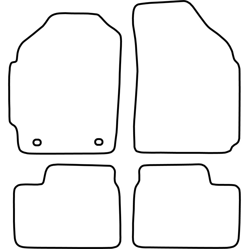 Set de tapis de sol sur mesure pour Daewoo Matiz 1998-2001