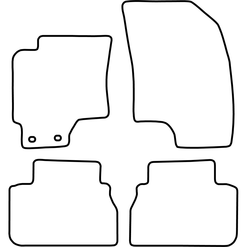Set de tapis de sol sur mesure pour Daewoo Evanda 2000-2006