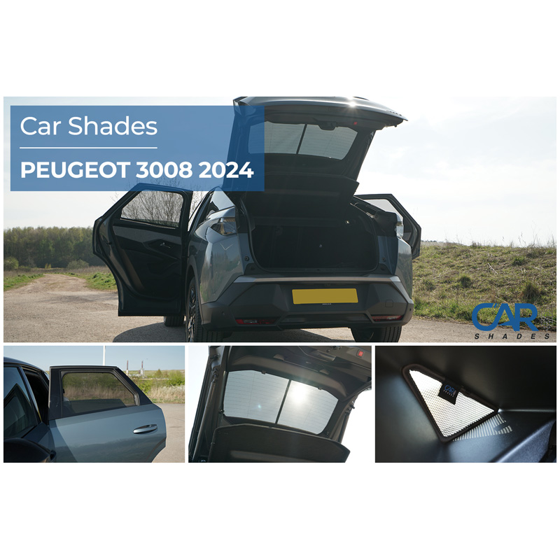 Set de Car Shades sur mesure pour Peugeot 3008 III 2024- (6-pièces)