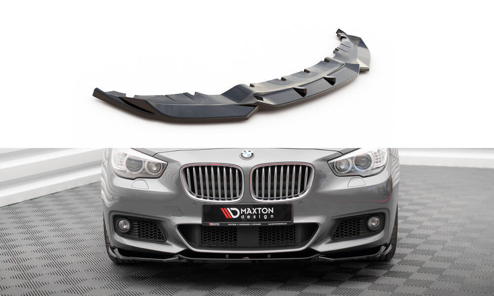 Voorspoiler BMW 5 GT M Pakket F07 Maxton Glans Zwart