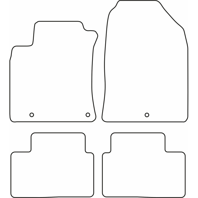 Set de tapis de sol sur mesure pour Hyundai i30 2017-