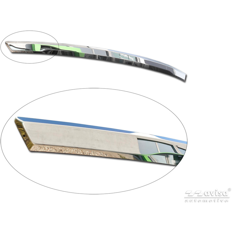 Avisa Revêtement d'habillage du hayon du coffre inox Chrome sur mesure pour Skoda Octavia IV Combi (NX5) 2019-2024 & Facelift 2024-