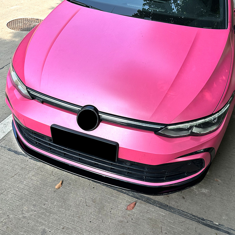 Spoiler avant sur mesure pour Volkswagen Golf VIII GTi/GTD/R/R-Line 2020- (ABS Noir luisant)