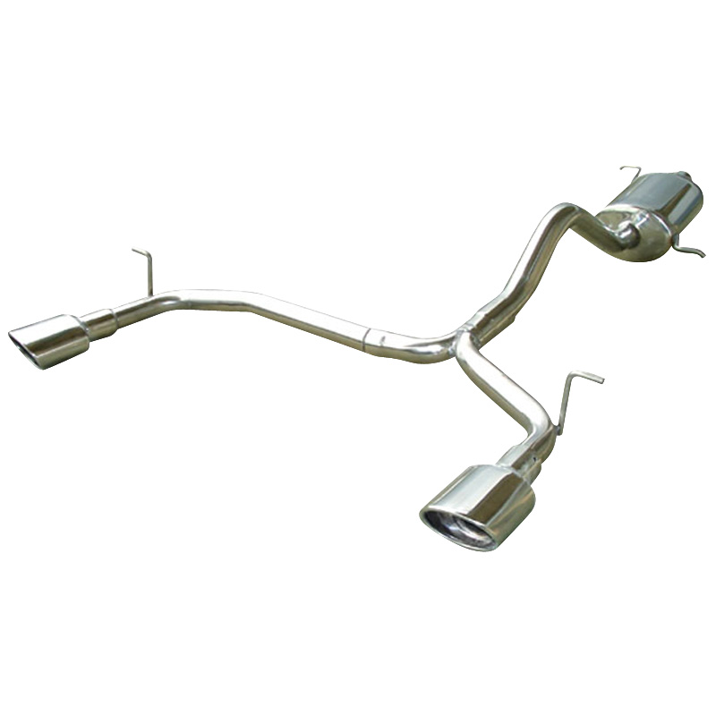 100% Inox Échappement Double sur mesure pour Mercedes ML 270 CDi 1999- Droite/Gauche 120x80mm