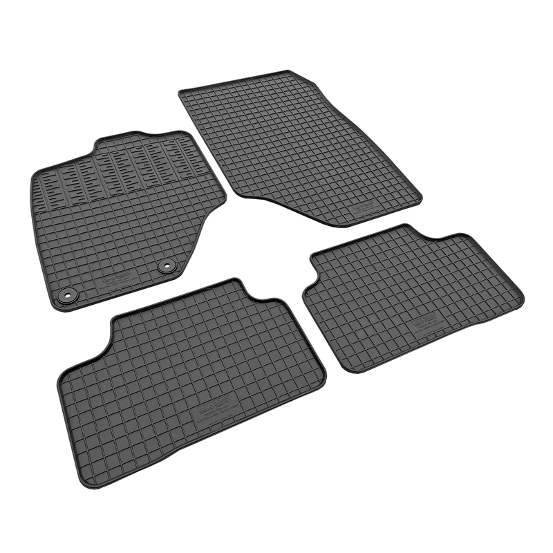 CIKCAR Set tapis de caoutchouc sur mesure pour Peugeot 3008 III PHEV/EV 2024- / 5008 III PHEV/EV 2024- & Citroën C5 Aircross II PHEV/EV 2025- & Opel Grandland II PHEV/EV 2024- (4-pièces + points de fixage)
