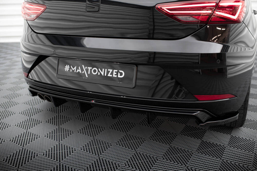 Diffuser passend voor Seat Leon 5F FL Maxton Glans Zwart
