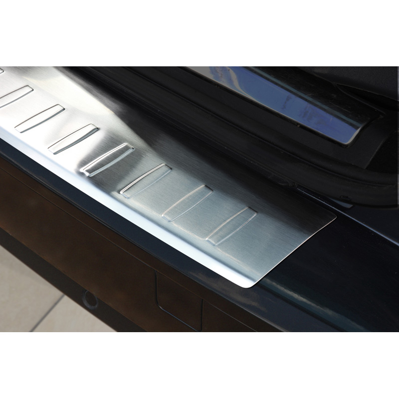 Protection de seuil arrière inox sur mesure pour Citroën C5 Tourer 2008- 'Ribs'