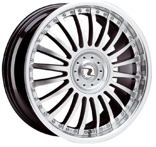 Schmidt CF Line roues (bord brillant) d argent 9,5x20