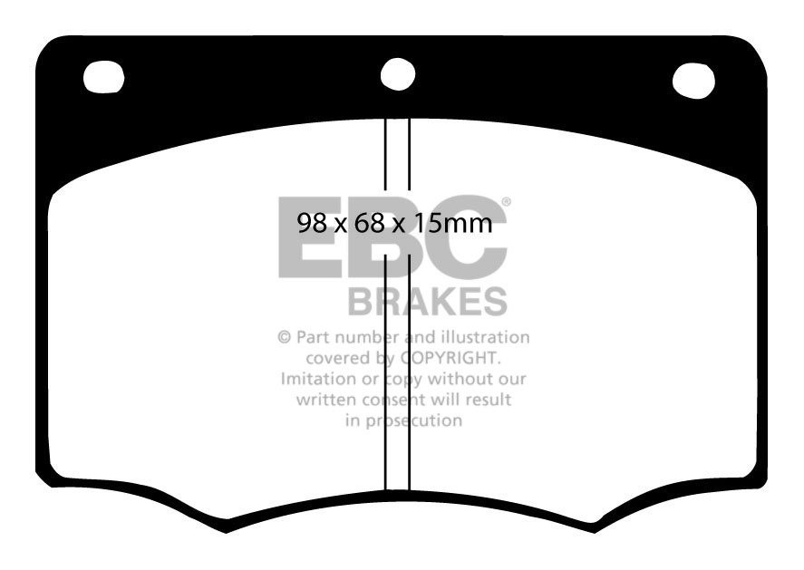 EBC Brakes TVR 350 3.5 Supercharged 85-89 Remblokken voorzijde