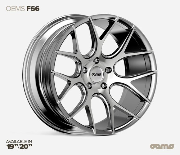 OEMS FS6 20X10 5X112 ET35 SILVER-MACHINED-FACE Velgen