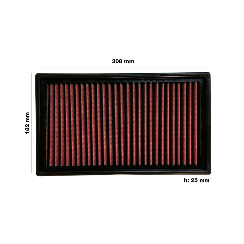 Simoni Racing Filtre à air de remplacement sur mesure pour Audi 80, 90, 100, 200 / Volkswagen Corrado, Golf, Jetta, Passat, Santana 1987-1991