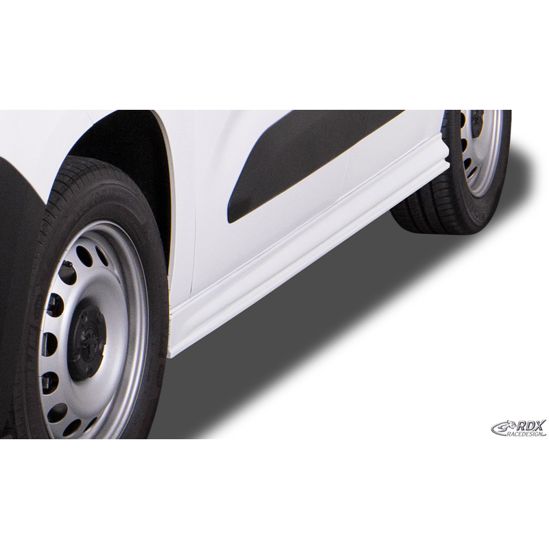 Jupes latérales sur mesure pour Citroën Berlingo / Peugeot Partner & Rifter / Opel Combo / Toyota ProAce City & ProAce City Verso 2018- 'Edition' (ABS)