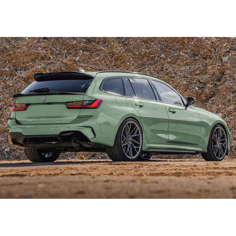 Aileron arrière inférieur sur mesure pour BMW Série 3 G21 Touring 2019- (ABS Noir Luisant)