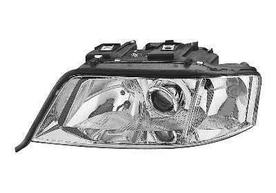 koplamp, Hella, H7+H1, rechts,-08/1999 Audi A6, 1997-2001