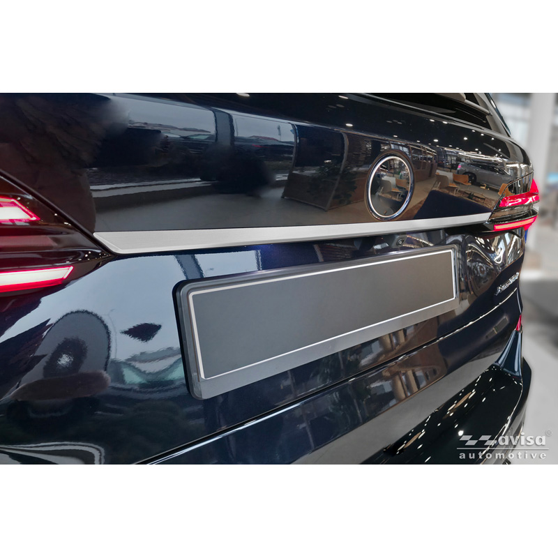 Avisa Revêtement d'habillage du hayon du coffre inox brossé sur mesure pour BMW X5 IV (G05) M-Sport 2018-2023 & Facelift 2023-