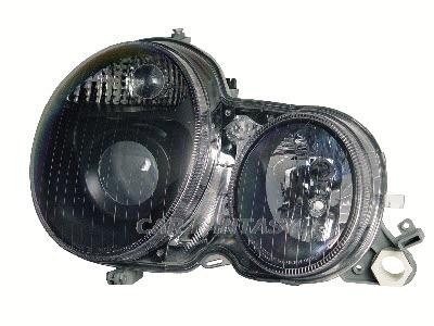 Phares Mercedes E-Class W210 95-98 noire pour les Xenon