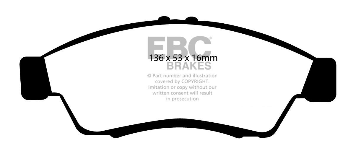 EBC Brakes SUZUKI Liana 1.4 TD 2004-2008 Remblokken voorzijde gr