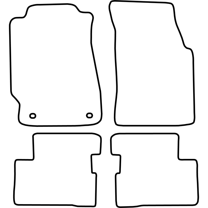 Set de tapis de sol en velours sur mesure pour Honda HR-V 3-portes 1999-2006