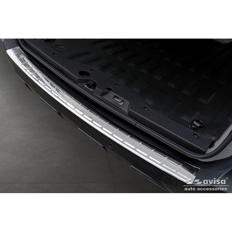 Protection de seuil arrière inox sur mesure pour Renault Express Furgon 2021- 'Ribs'