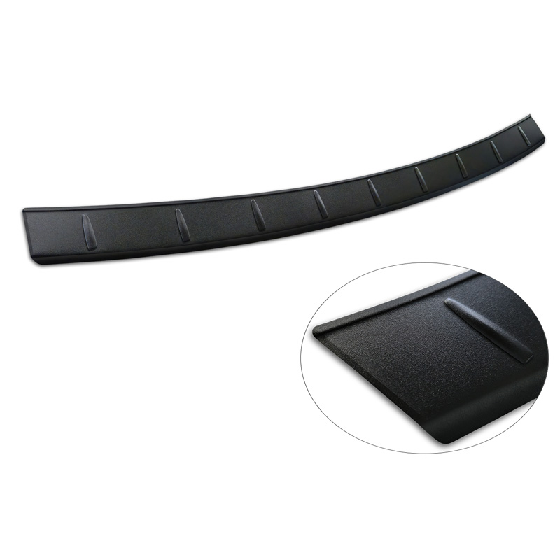 Protection de seuil arrière inox noir mat sur mesure pour BAIC Beijing 3 (X35) 2023- 'Ribs'