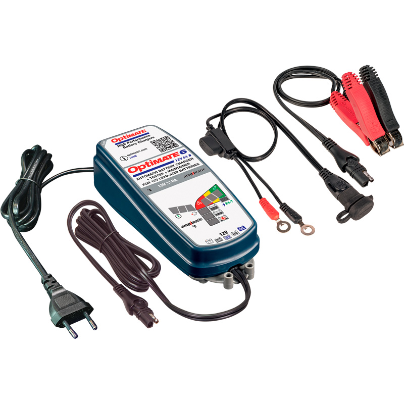 OptiMate 6 Ampmatic Chargeur-testeur-mainteneur avec récupération de batterie 12 V 6 A en 9 étapes