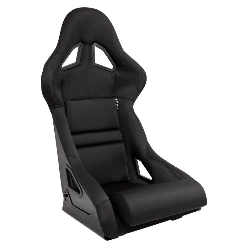 Siège baquet 'BS8' - Noir - Dossier fixe en polyester - incl. glissières