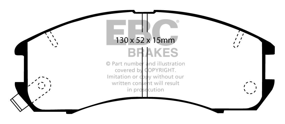 EBC Brakes MAZDA Capella 2.0 87-96 Remblokken voorzijde