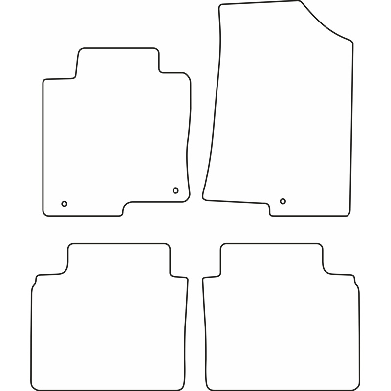 Set de tapis de sol sur mesure pour Kia Optima 2016-