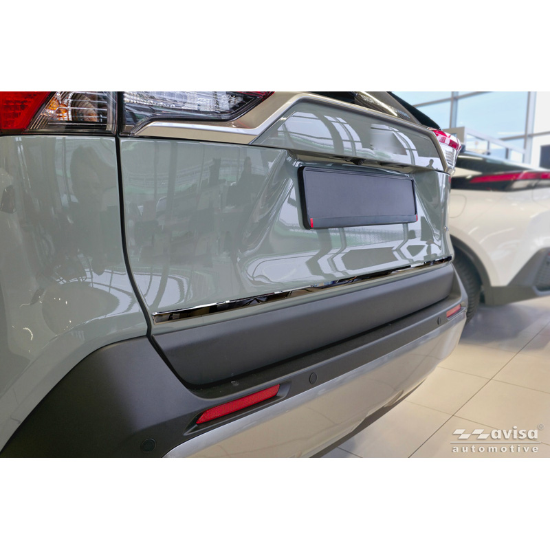 Avisa Moulure de hayon en Inox Noir Chrome sur mesure pour Toyota RAV4 V (A5) 2018-
