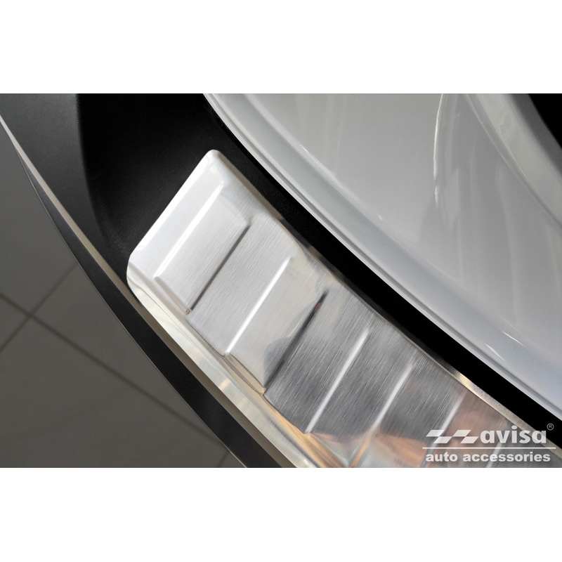 Protection de seuil arrière inox sur mesure pour Mazda MX-30 2020- 'Ribs'