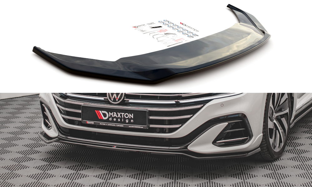 Voorspoiler V.3 Volkswagen Arteon Maxton Glans Zwart