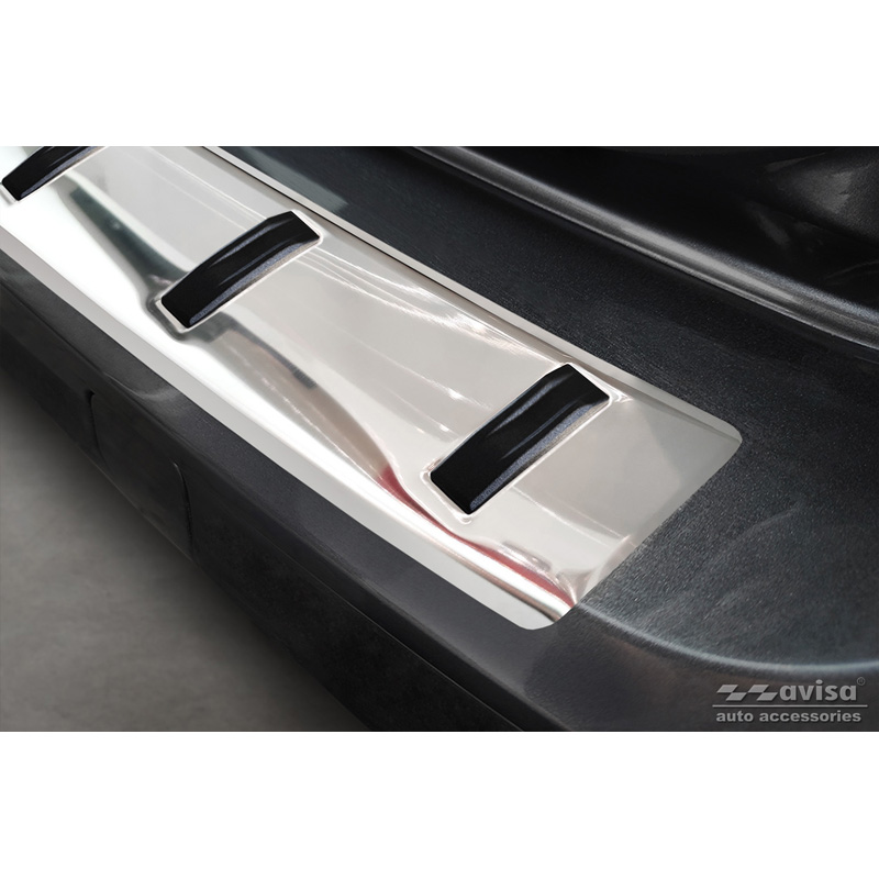 Protection de seuil arrière inox sur mesure pour Volkswagen Caddy V Cargo & Combi 2020- 'STRONG EDITION'