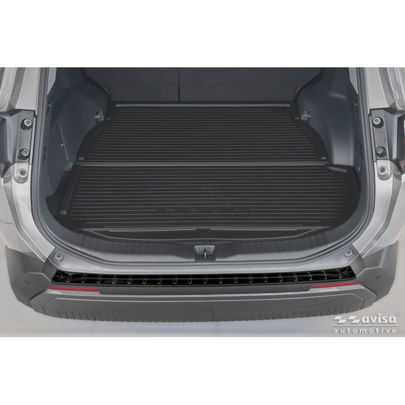 Avisa Protection de Seuil de Coffre Acier Inox sur mesure pour Toyota RAV4 VI (XA6) 2026- - Noir