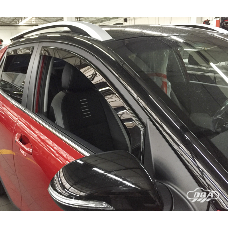 DGA Jeu de Déflecteurs d'Air sur mesure pour Kia Stonic (YB) 2017- (4-pièces)