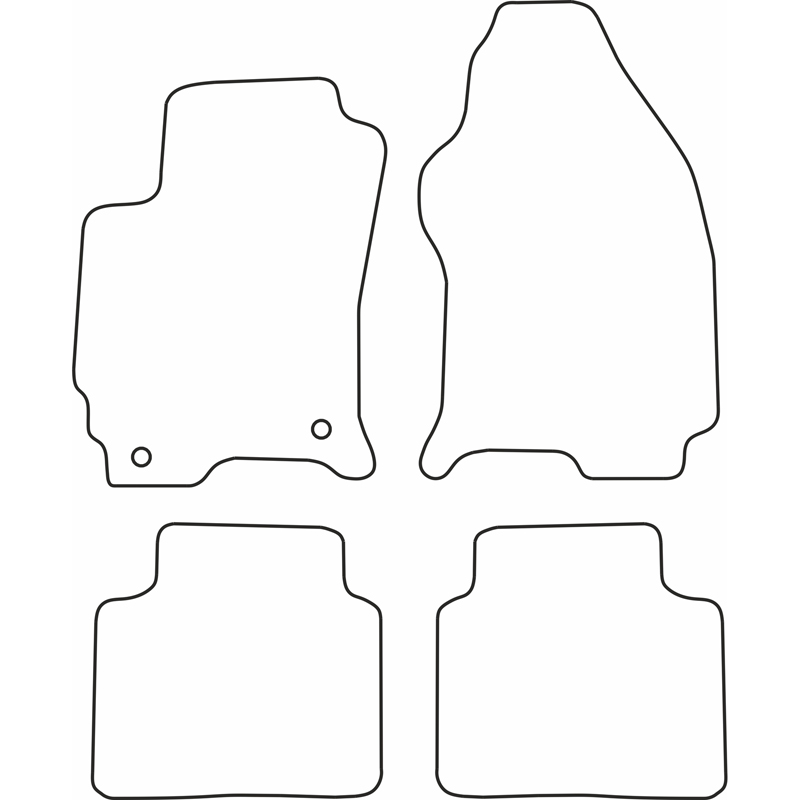 Set de tapis de sol sur mesure pour Ford Mondeo 2000-2007