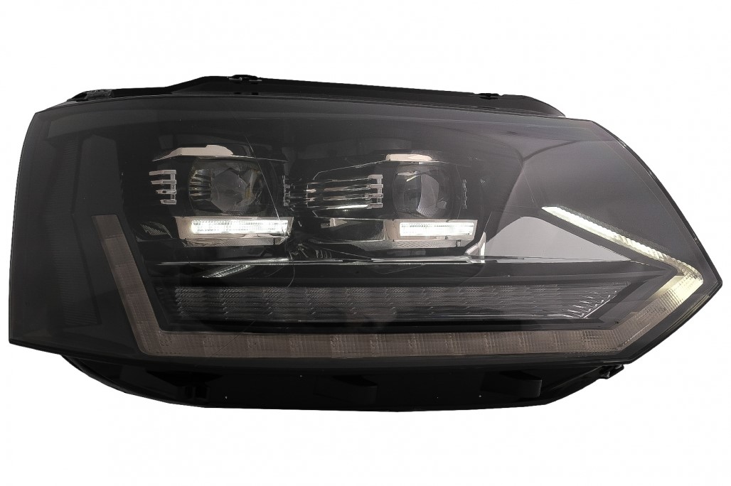 Headlights fits VW T5 09-.. Devil Eyes Dlite LED black