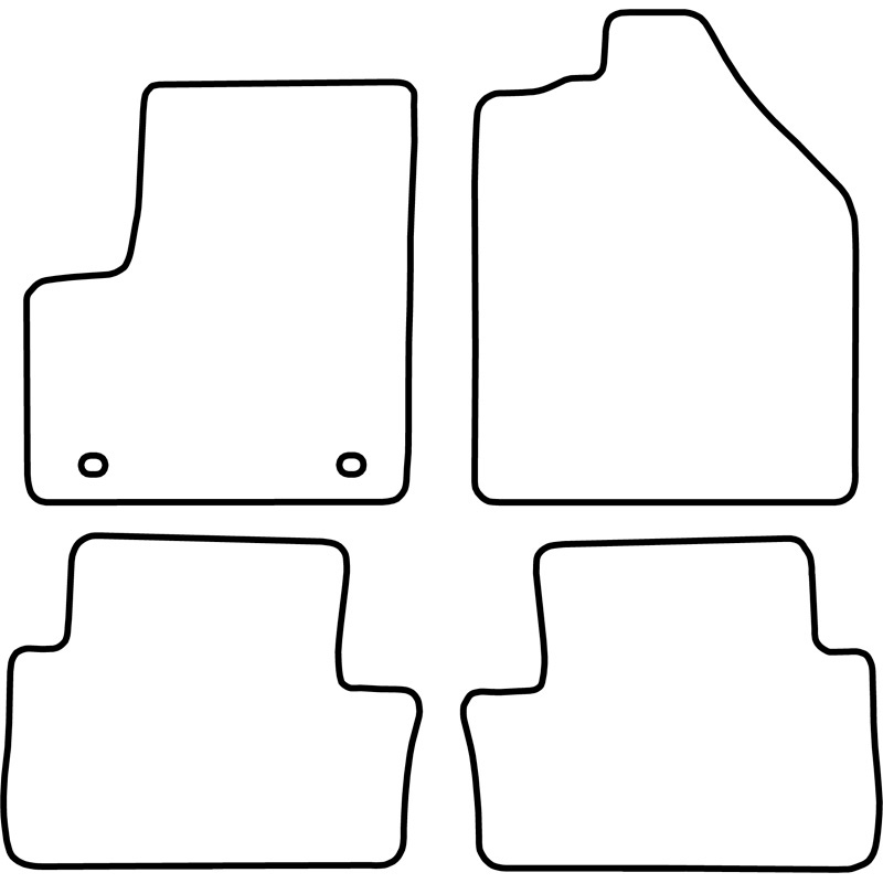 Set de tapis de sol sur mesure pour Ford Tourneo Connect 2003-2010