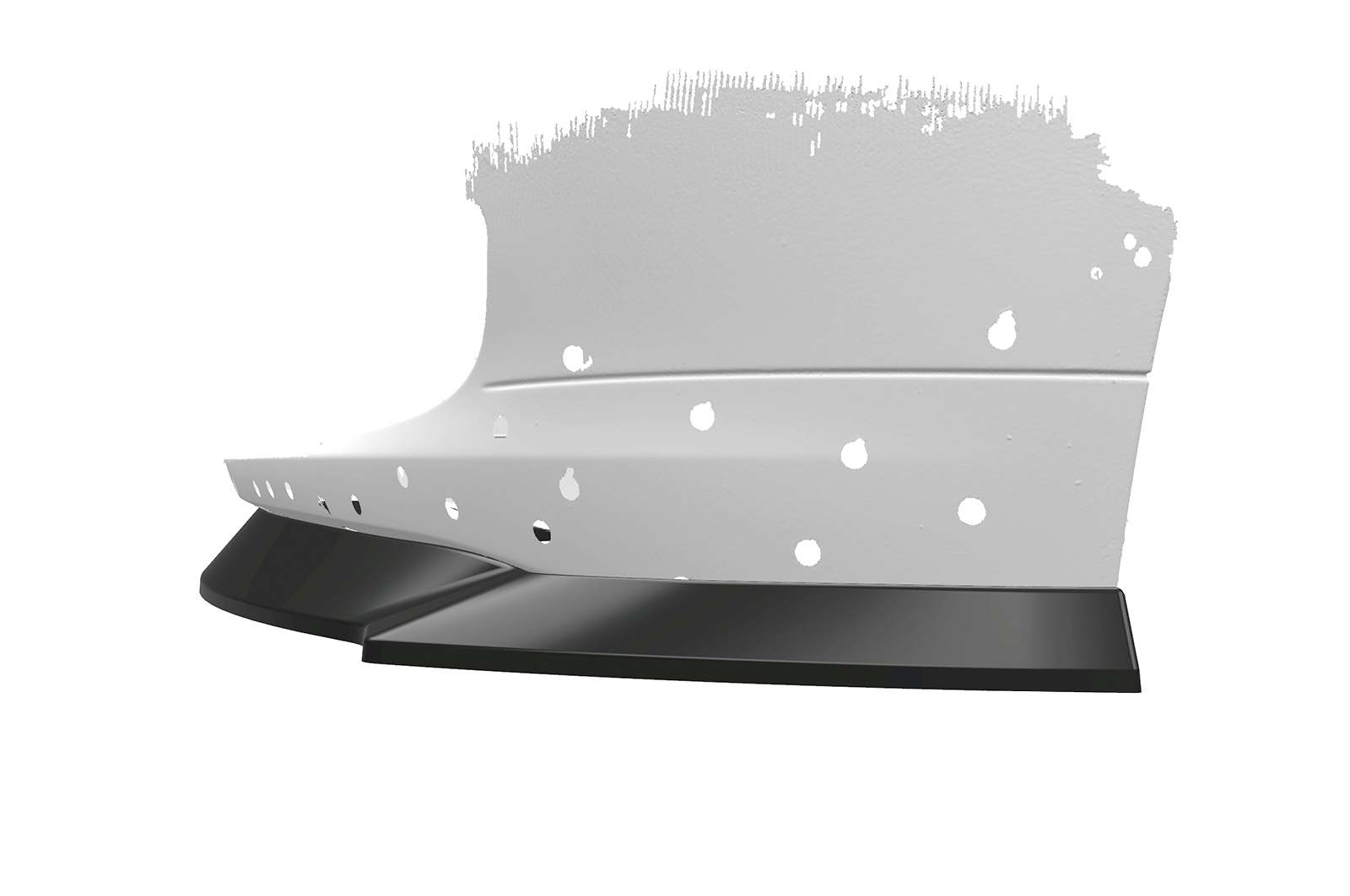 Voorspoiler BMW 5er E60/E61 Zwart Glans CSR