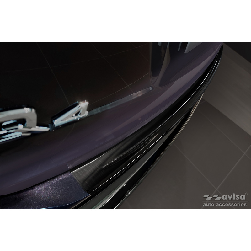 Protection de seuil arrière inox noir sur mesure pour Audi Q4 E-Tron 2021-