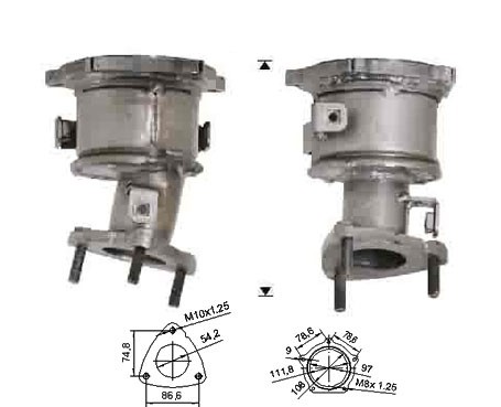 Mitsubishi SANTAMO 2.0i 8V 1997 cc 77 Kw / 105 cv 4GCP Magnaflow