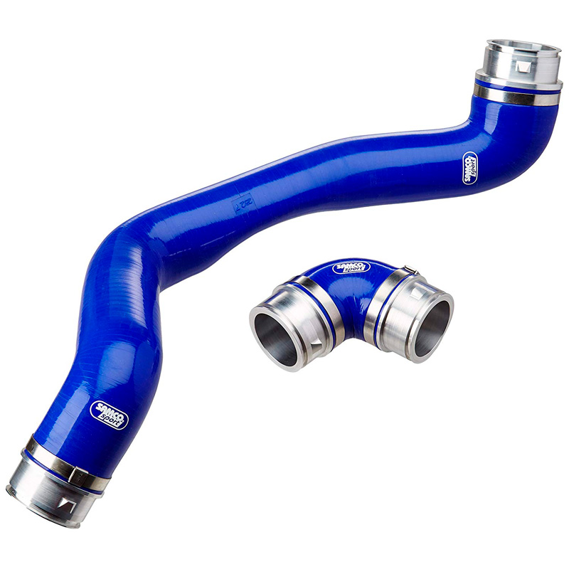 Samco Kit Durites sur mesure pour Skoda Fabia RS 1.9TDi 2003-2008/Seat Ibiza FR 130cv Tdi (BLT) 2002-2009 - 2-pièces - Turbo - Bleu