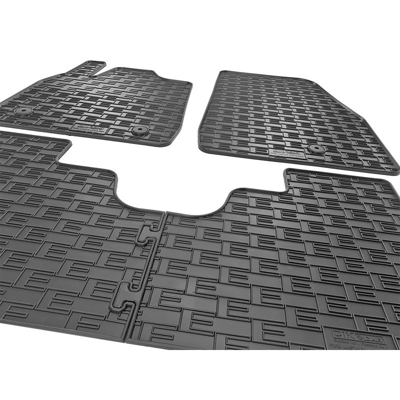 Set tapis de caoutchouc sur mesure pour Ford Mustang Mach E 2020- (4-pièces + points de fixage)