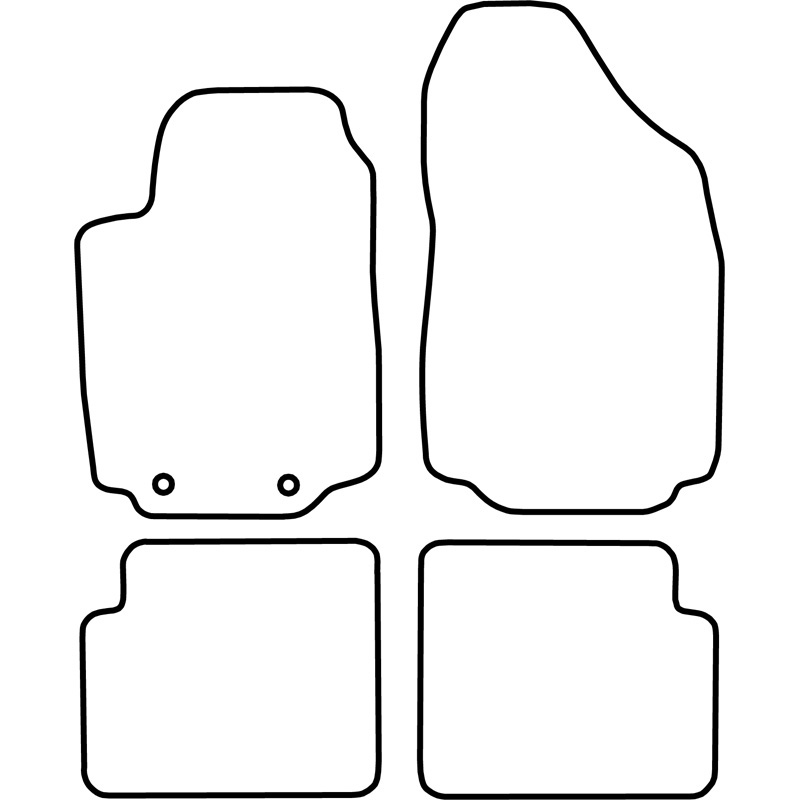 Set de tapis de sol en velours sur mesure pour Fiat Stilo 2001-2008