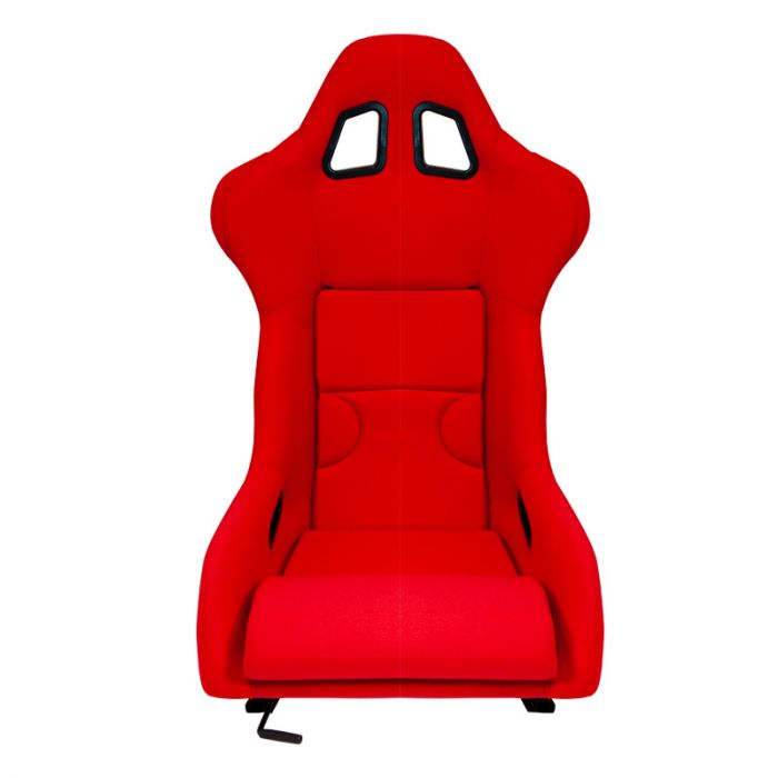 Siège baquet 'RR' - Rouge - Dossier fixe en polyester - incl. glissières
