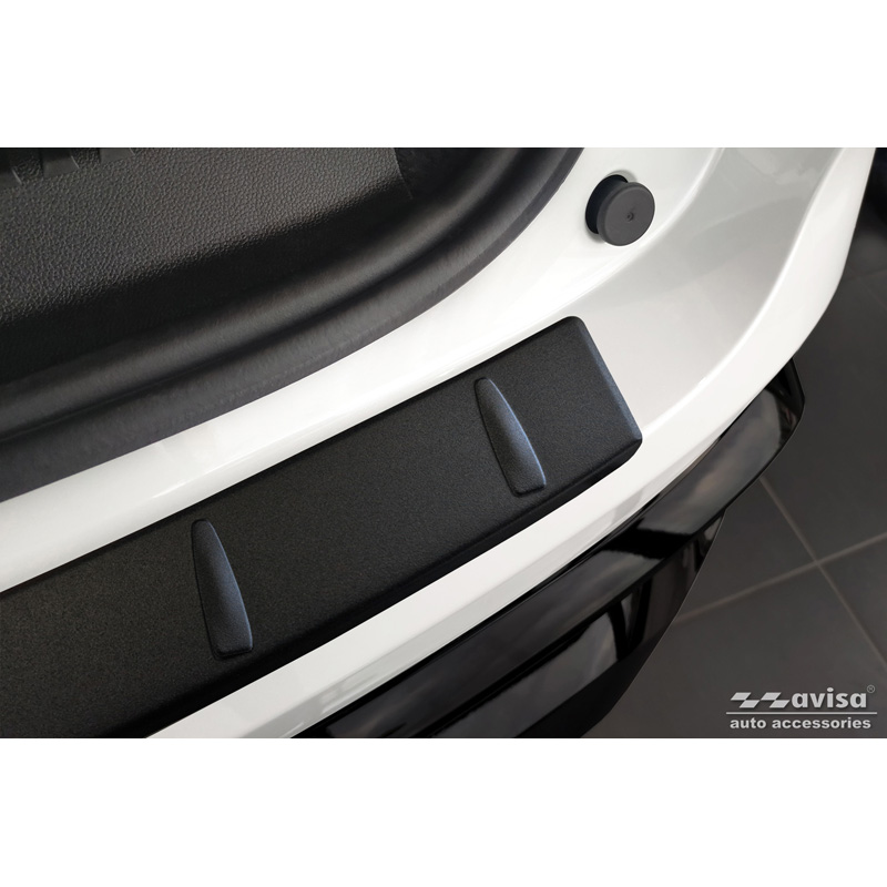 Protection de seuil arrière inox noir mat sur mesure pour Renault Espace VI E-Tech Hybrid 2023- 'Ribs'