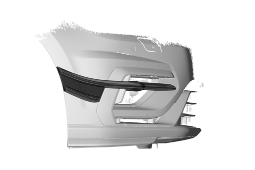 Canards Volkswagen Golf 7 R 17-21 CSR Glans Zwart