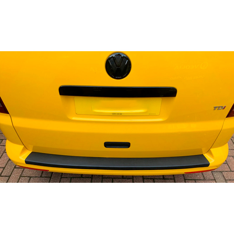 Protection de seuil arrière sur mesure pour Volkswagen Transporter T5 2003-2009 - Noir mat