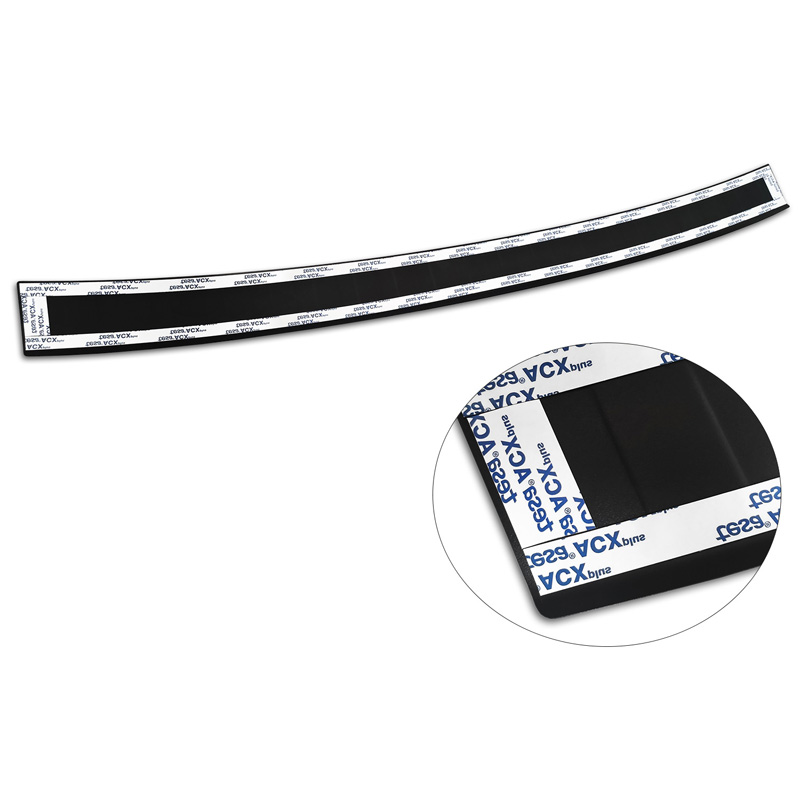 Protection de seuil arrière inox noir mat sur mesure pour Skoda Superb III Combi 2015-2019 & Facelift 2019-2024 incl. Scout 'Ribs'
